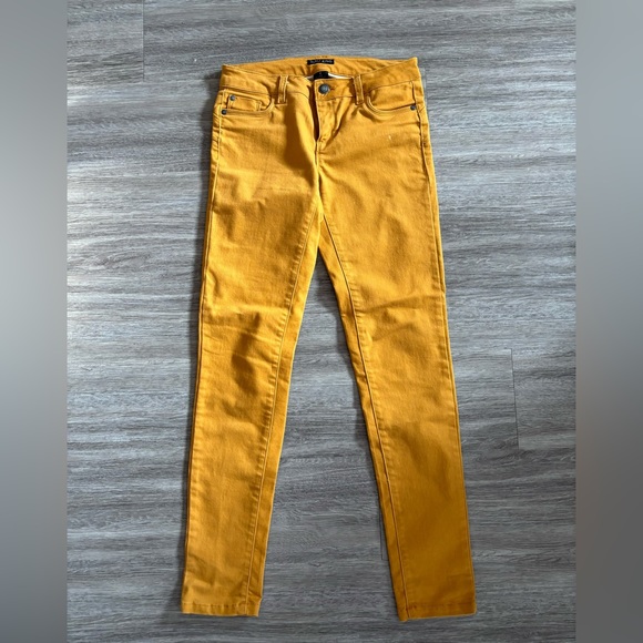 Yellow Skinny Jeans, Low rise - Picture 1 of 6